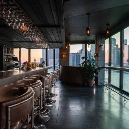 bar looking over brooklyn