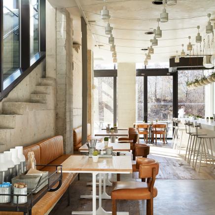 seating area at neighbors cafe