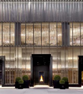 entrance to baccarat hotel new york